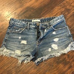 Free People Cut-off Denim Shorts